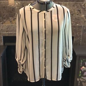 Loft Button Down Blouse Size Medium